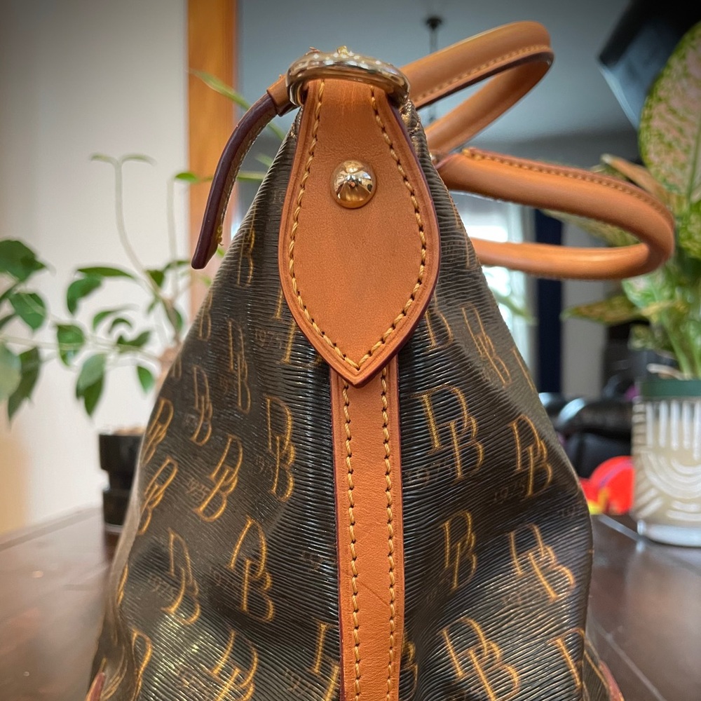 Dooney & Bourke Monogram Satchel Handbag - Picture 10 of 12